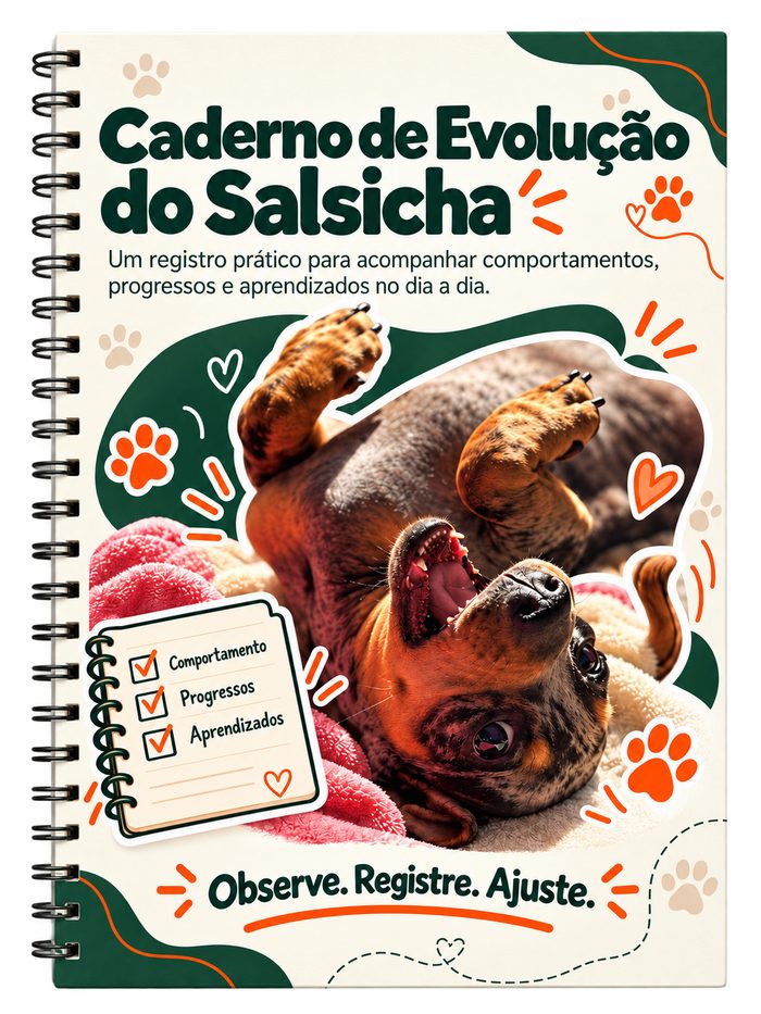 Capa do Caderno de Evolução do Salsicha